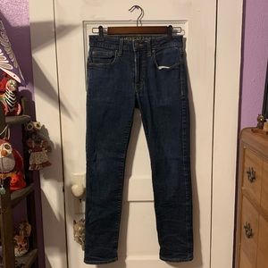American Eagle Outfitters Extreme Flex Slim Straight Dark Denim Jeans